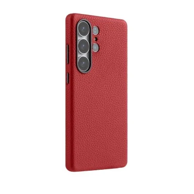 Cover Samsung  S25 Ultra Origin Series Premium Leather Regal Snap Magsafe Melkco - Red
